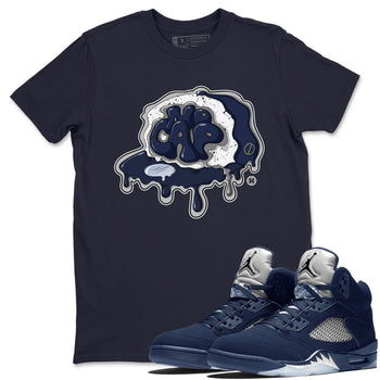 5s Georgetown shirt to match  jordans No Cap sneaker tees Air Jordan 5 Midnight Navy SNRT Sneaker Release Tees Unisex Navy 1 T-Shirt