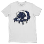 5s Georgetown shirt to match  jordans No Cap sneaker tees Air Jordan 5 Midnight Navy SNRT Sneaker Release Tees Unisex White 2 T-Shirt