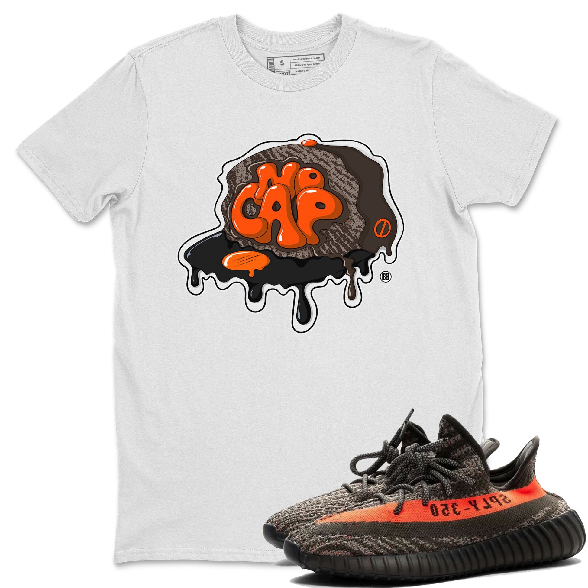 Yeezy Boost 350 V2 Carbon Beluga shirt to match jordans No Cap sneaker tees Yeezy 350 Carbon Beluga SNRT Sneaker Release Tees Unisex White 1 T-Shirt