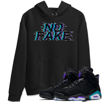 Jordan 6 Retro Aqua shirt to match jordans No Fake Glitch sneaker tees Air Jordan 6 Aqua SNRT Sneaker Release Tees Unisex Black 1 T-Shirt