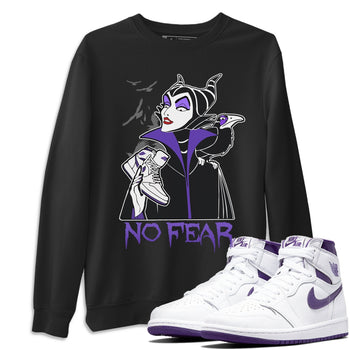 Jordan 1 WMNS Court Purple Sneaker Match Tees No Fear Sneaker Tees Jordan 1 WMNS Court Purple Sneaker Release Tees Unisex Shirts