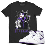 Jordan 1 WMNS Court Purple Sneaker Match Tees No Fear Sneaker Tees Jordan 1 WMNS Court Purple Sneaker Release Tees Unisex Shirts