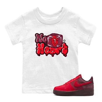 Air Force 1 Layers Of Love Valentine's Day shirt to match jordans No Hearts sneaker tees streetwear brand AF1 Layers Of Love SNRT sneaker release tees baby toddler White 1 cotton Shirt