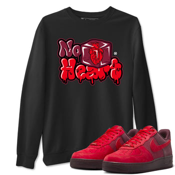 Air Force 1 Layers Of Love Valentine's Day shirt to match jordans No Hearts sneaker tees streetwear brand AF1 Layers Of Love SNRT Sneaker Release Tees unisex cotton Black 1 crew neck shirt