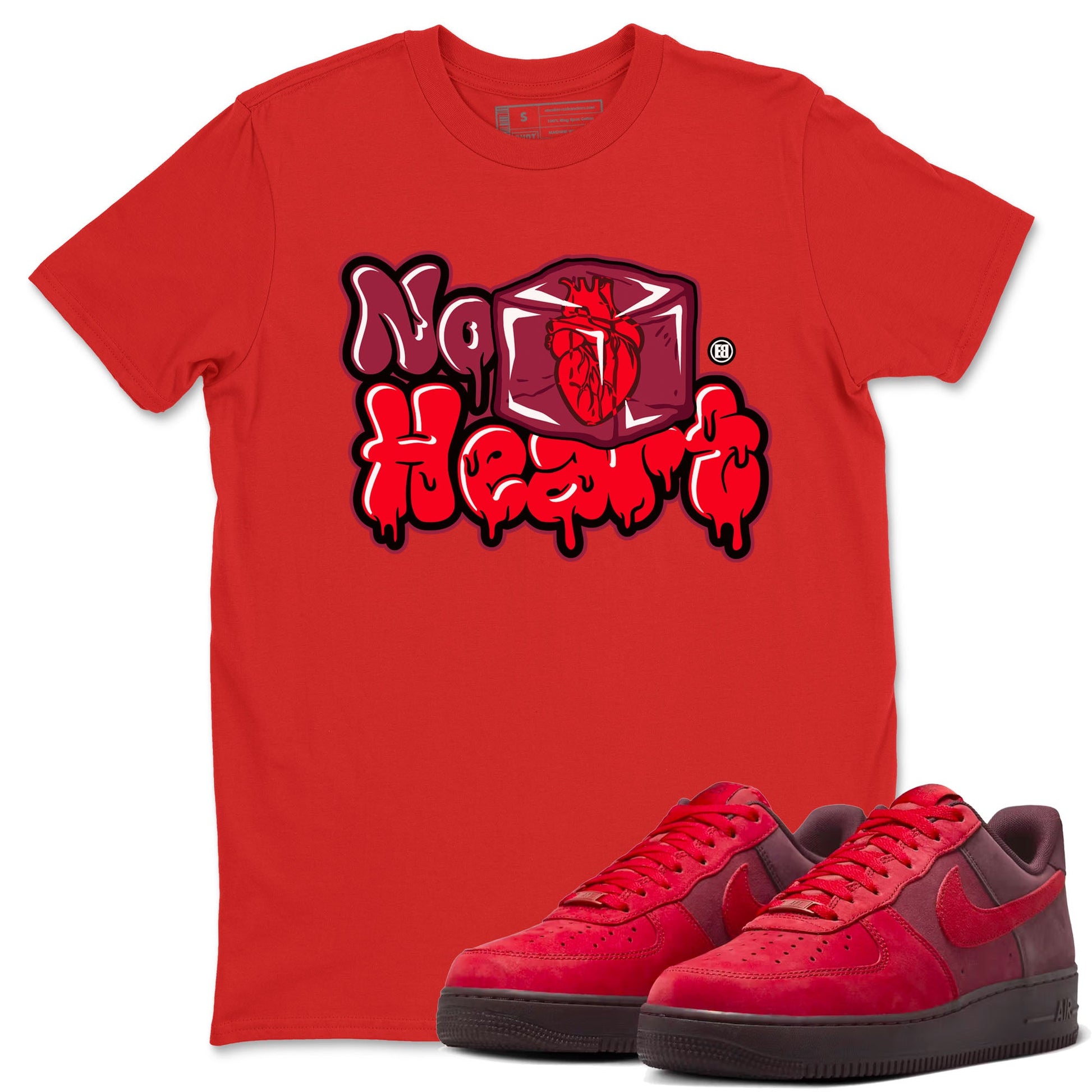 Air Force 1 Layers Of Love Valentine's Day shirt to match jordans No Hearts sneaker tees streetwear brand AF1 Layers Of Love SNRT Sneaker Release Tees unisex cotton Red 1 crew neck shirt