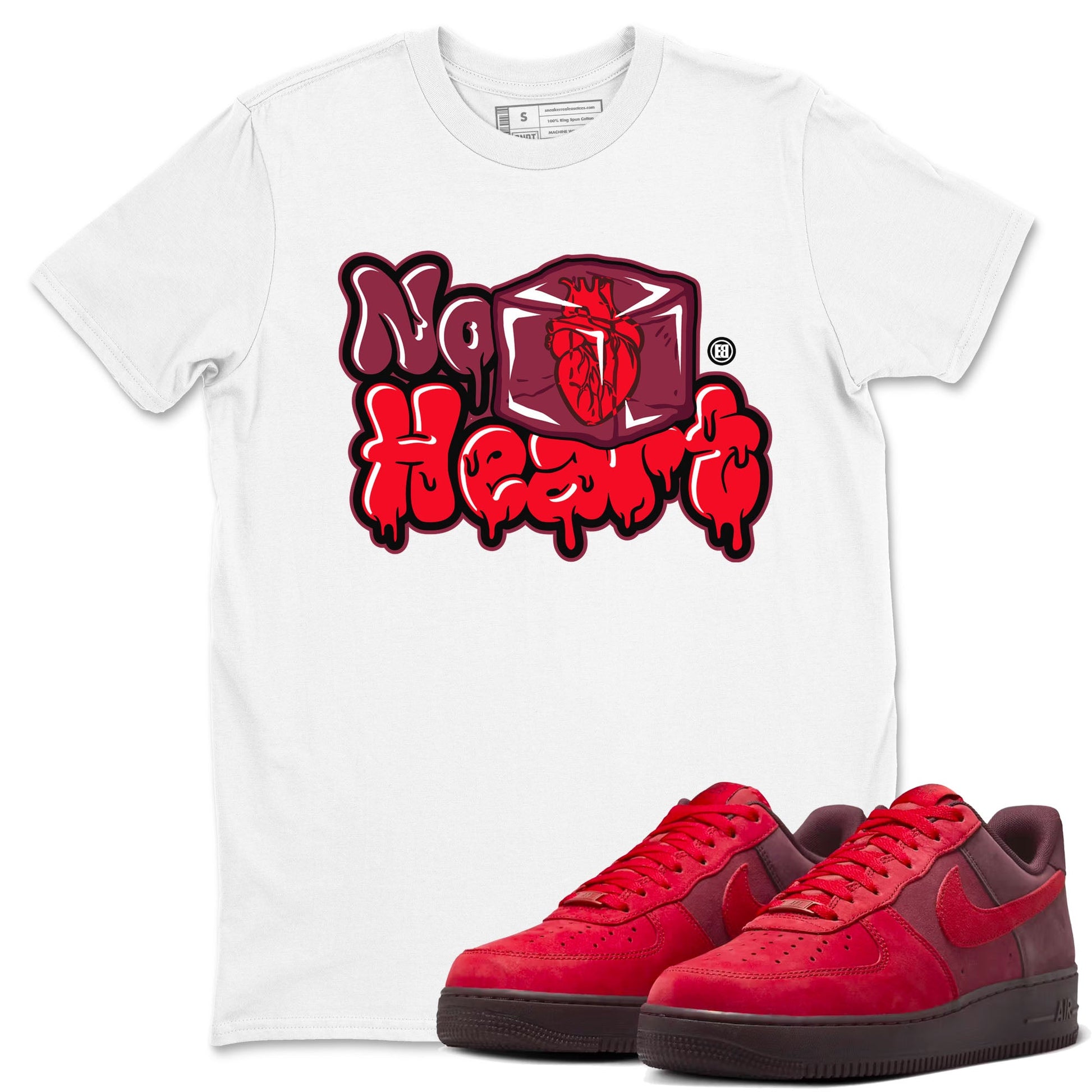 Air Force 1 Layers Of Love Valentine's Day shirt to match jordans No Hearts sneaker tees streetwear brand AF1 Layers Of Love SNRT Sneaker Release Tees unisex cotton White 1 crew neck shirt