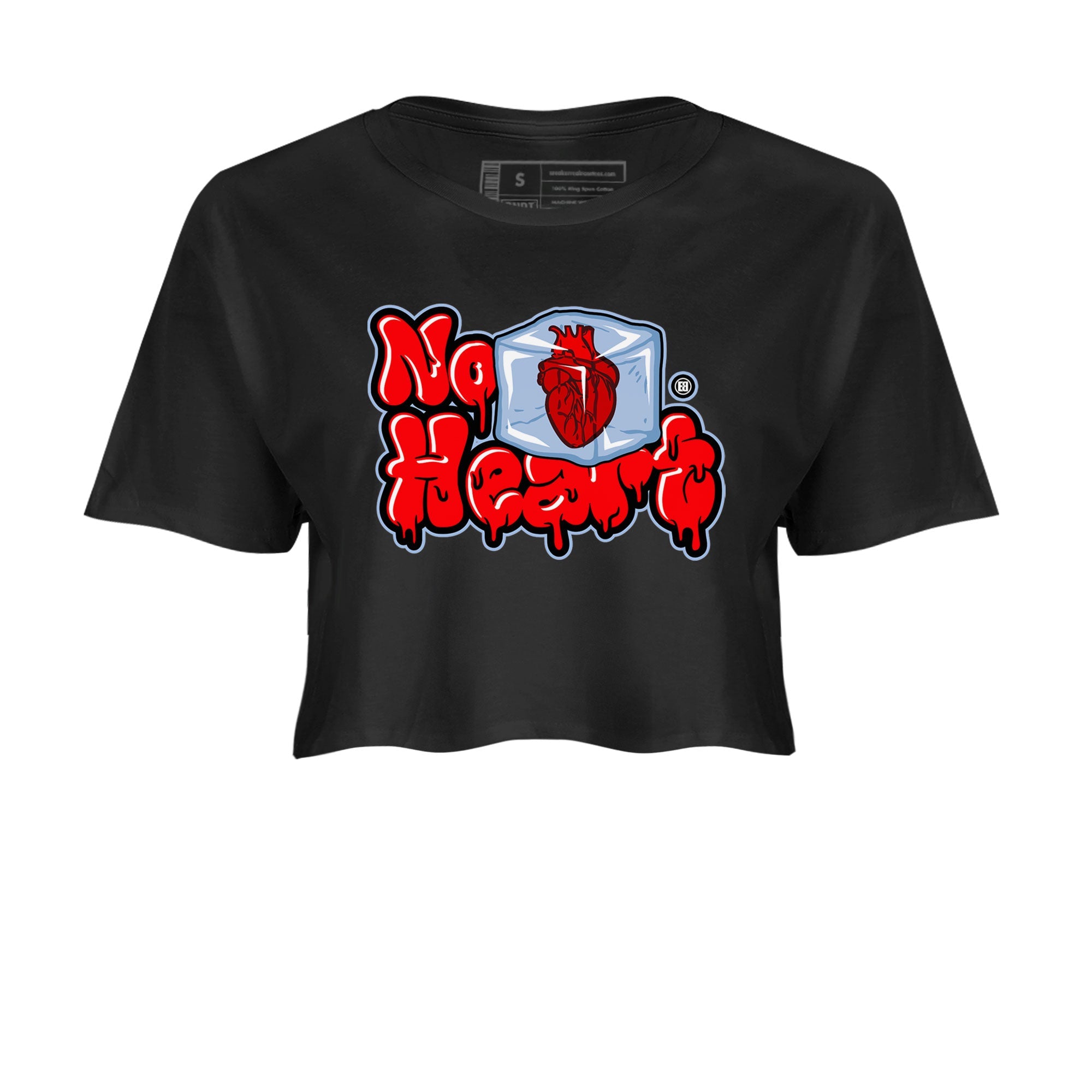Air Jordan 11 Cherry shirt to match jordans No Hearts sneaker tees Air Jordan 11 Retro Cherry SNRT Sneaker Tees Black 2 Crop T-Shirt