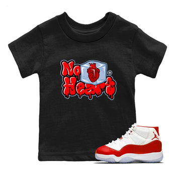 Air Jordan 11 Cherry shirt to match jordans No Hearts sneaker tees Air Jordan 11 Retro Cherry SNRT Sneaker Tees Baby Toddler Black 1 T-Shirt