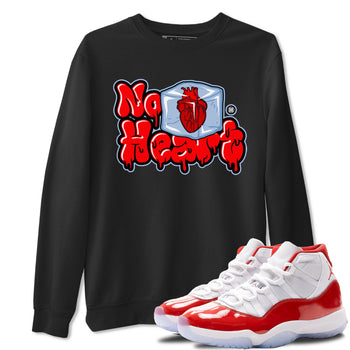 Air Jordan 11 Cherry shirt to match jordans No Hearts sneaker tees Air Jordan 11 Retro Cherry SNRT Sneaker Tees Unisex Black 2 T-Shirt