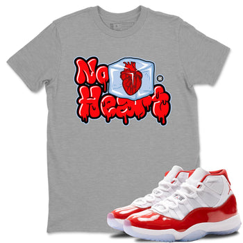Air Jordan 11 Cherry shirt to match jordans No Hearts sneaker tees Air Jordan 11 Retro Cherry SNRT Sneaker Tees Unisex Heather Grey 1 T-Shirt