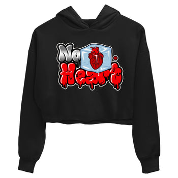 Air Jordan 12 Cherry shirt to match jordans No Hearts sneaker tees Air Jordan 12 Cherry SNRT Sneaker Tees Black 2 Crop T-Shirt