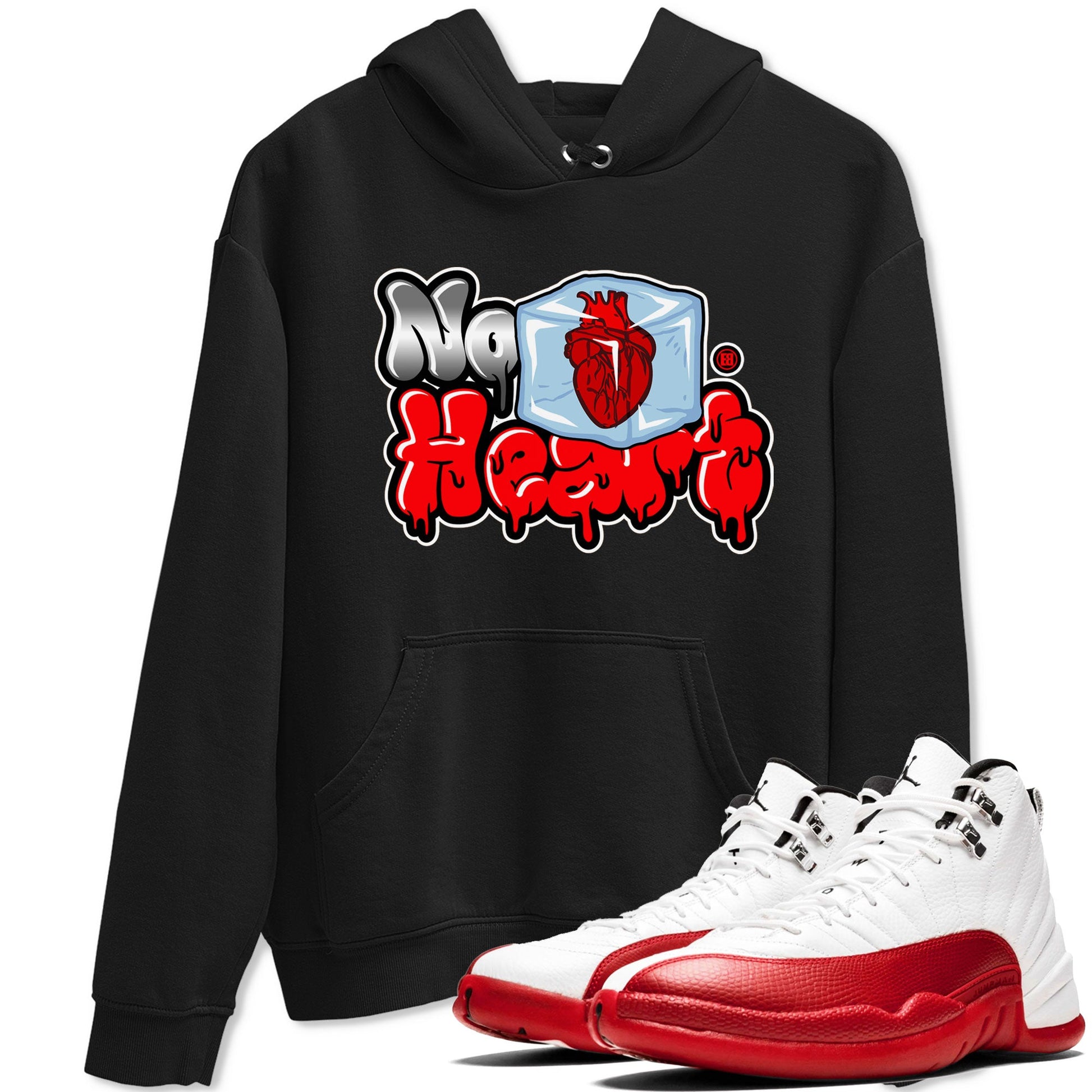 Air Jordan 12 Cherry shirt to match jordans No Hearts sneaker tees Air Jordan 12 Cherry SNRT Sneaker Tees Unisex Black 1 T-Shirt
