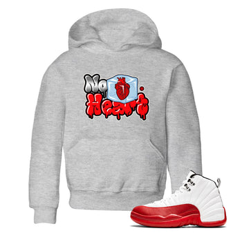 Air Jordan 12 Cherry shirt to match jordans No Hearts sneaker tees Air Jordan 12 Cherry SNRT Sneaker Tees Baby Toddler Heather Grey 1 T-Shirt