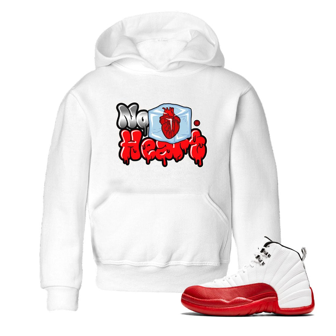 Air Jordan 12 Cherry shirt to match jordans No Hearts sneaker tees Air Jordan 12 Cherry SNRT Sneaker Tees Baby Toddler White 1 T-Shirt