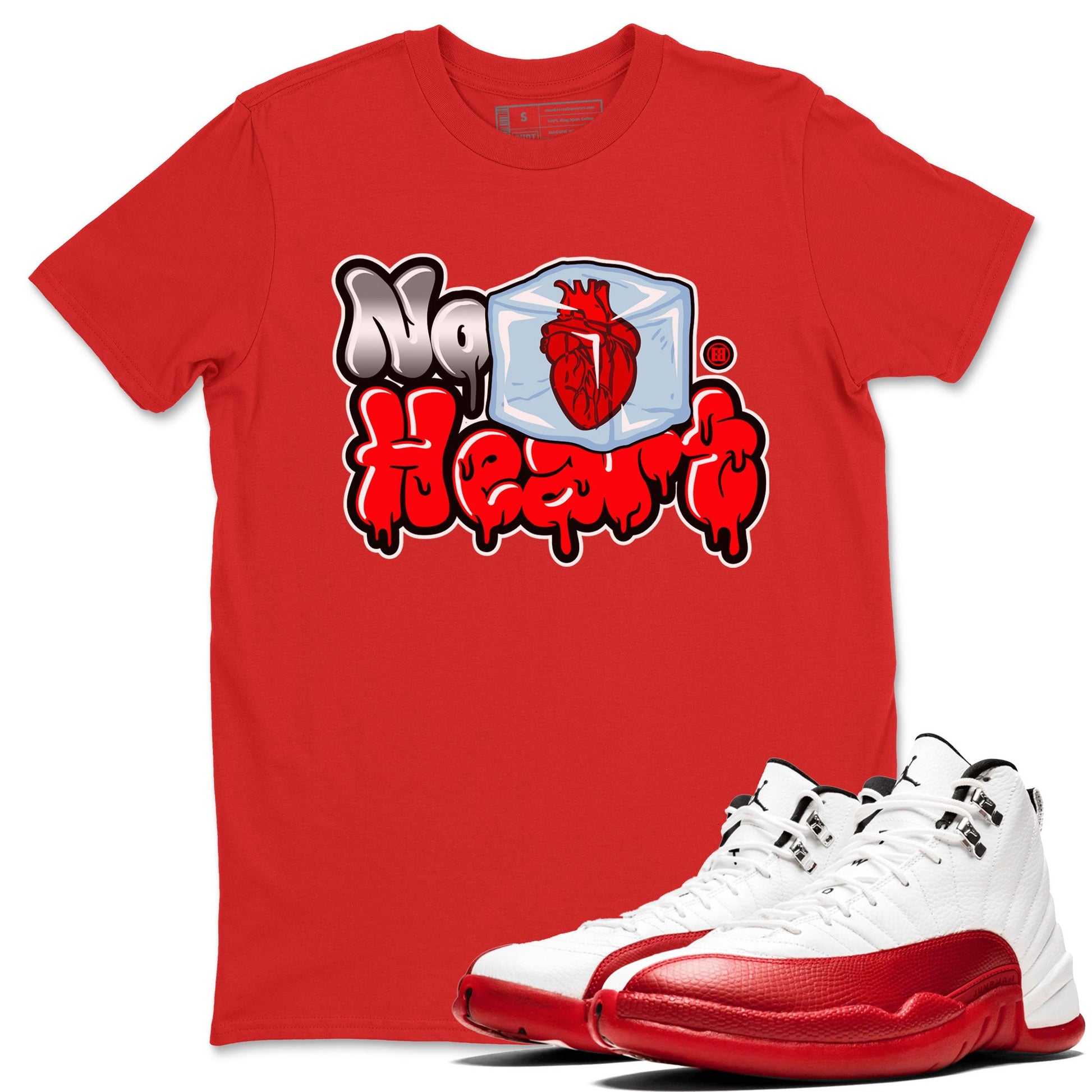 Air Jordan 12 Cherry shirt to match jordans No Hearts sneaker tees Air Jordan 12 Cherry SNRT Sneaker Tees Unisex Red 1 T-Shirt