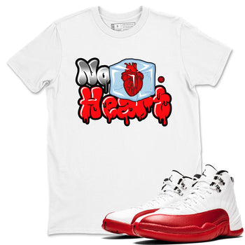 Air Jordan 12 Cherry shirt to match jordans No Hearts sneaker tees Air Jordan 12 Cherry SNRT Sneaker Tees Unisex White 1 T-Shirt