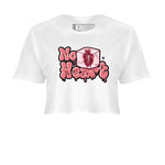 Dunk Valentines Day shirt to match jordans No Hearts sneaker tees Dunk Low Valentine's Day SNRT Sneaker Release Tees White 2 Crop T-Shirt