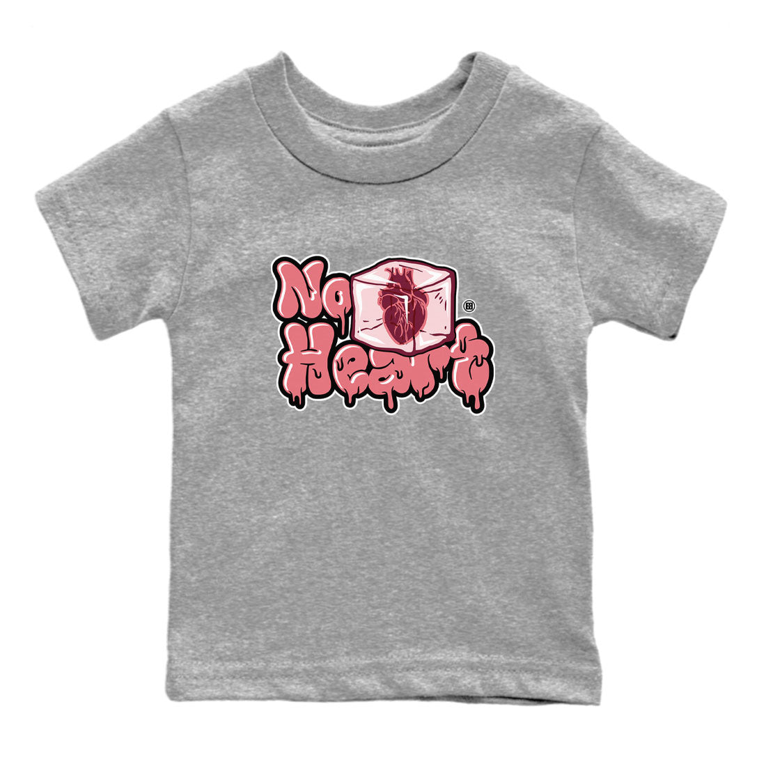 Dunk Valentines Day shirt to match jordans No Hearts sneaker tees Dunk Valentines Day SNRT Sneaker Tees Youth Kid's Baby Shirt Heather Grey 2 T-Shirt