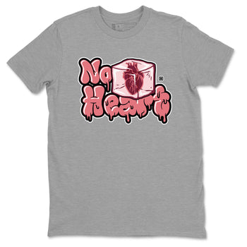 Dunk Valentines Day shirt to match jordans No Hearts sneaker tees Dunk Low Valentine's Day SNRT Sneaker Release Tees Cotton Sneaker Tee Heather Grey 2 T-Shirt