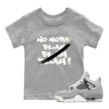 AJ4 Frozen Moments shirt to match jordans No More Blah sneaker tees Crew Neck AJ4 Frozen Moments SNRT Sneaker Release Tees Baby Toddler Heather Grey 1 T-Shirt