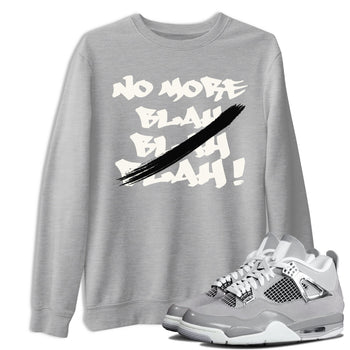 AJ4 Frozen Moments shirt to match jordans No More Blah sneaker tees Crew Neck AJ4 Frozen Moments SNRT Sneaker Release Tees Unisex Casual Shirts Heather Grey 1 T-Shirt