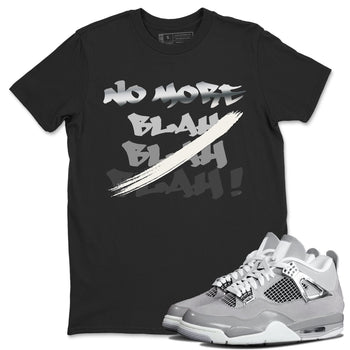 AJ4 Frozen Moments shirt to match jordans No More Blah sneaker tees Crew Neck AJ4 Frozen Moments SNRT Sneaker Release Tees Unisex Casual Shirts Black 1 T-Shirt