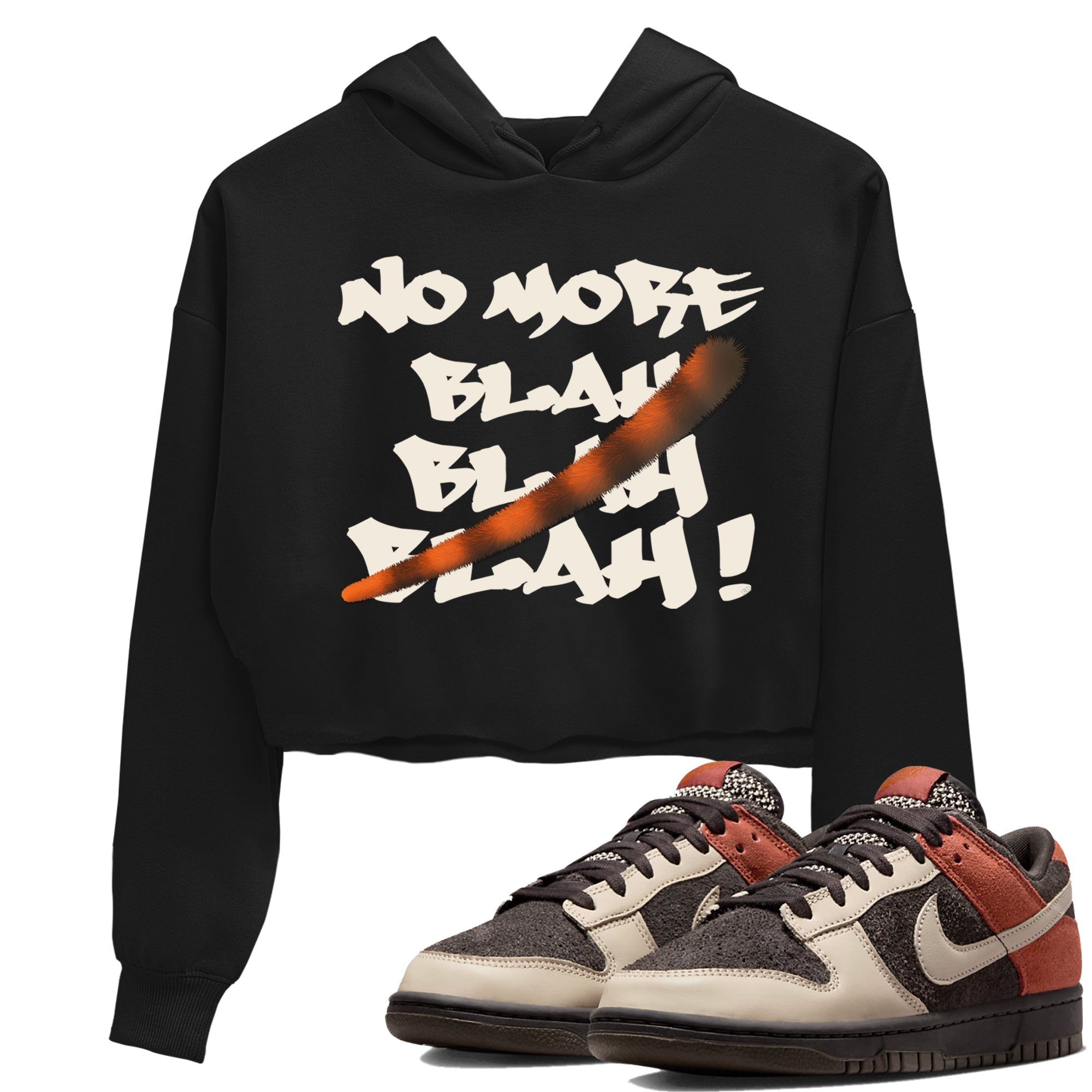 Dunk Low Red Panda shirt to match jordans No More Blah sneaker tees Dunks Red Panda SNRT Sneaker Tees Sneaker Matching Clothing Brand Black 1 Crop T-Shirt