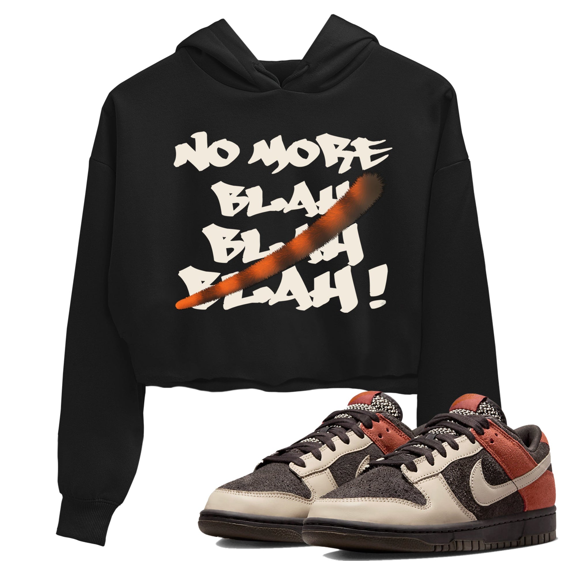 Dunk Low Red Panda shirt to match jordans No More Blah sneaker tees Dunks Red Panda SNRT Sneaker Tees Sneaker Matching Clothing Brand Black 1 Crop T-Shirt