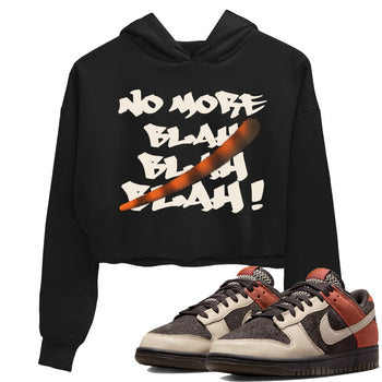 Dunk Low Red Panda shirt to match jordans No More Blah sneaker tees Dunks Red Panda SNRT Sneaker Tees Sneaker Matching Clothing Brand Black 1 Crop T-Shirt