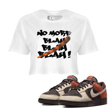 Dunk Low Red Panda shirt to match jordans No More Blah sneaker tees Dunks Red Panda SNRT Sneaker Tees Sneaker Matching Clothing Brand White 1 Crop T-Shirt