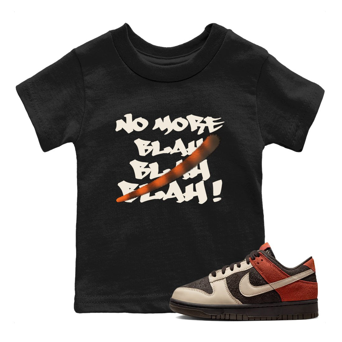Dunk Low Red Panda shirt to match jordans No More Blah sneaker tees Dunks Red Panda SNRT Sneaker Tees Sneaker Matching Clothing Brand Baby Toddler Black 1 T-Shirt