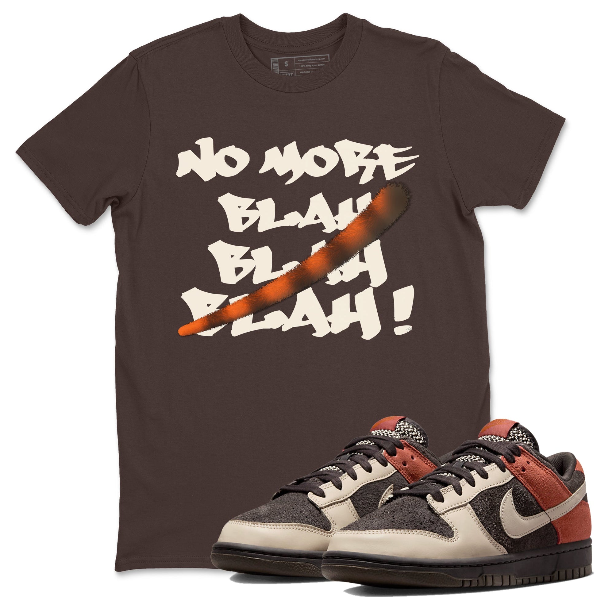 Dunk Low Red Panda shirt to match jordans No More Blah sneaker tees Dunks Red Panda SNRT Sneaker Tees Sneaker Matching Clothing Brand Unisex Sneaker Tee Dark Chocolate 1 T-Shirt