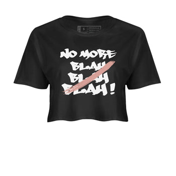 Dunk Low WMNS Rose Whisper shirt to match jordans No More Blah sneaker tees Dunk Low WMNS Rose Whisper SNRT Sneaker Release Tees Black 2 Crop T-Shirt