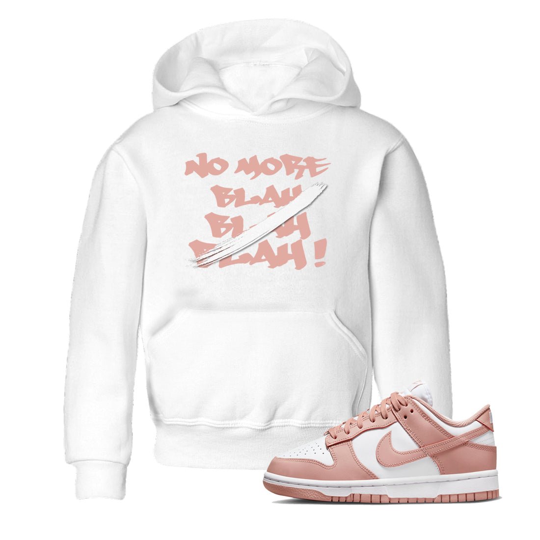Dunk Low WMNS Rose Whisper shirt to match jordans No More Blah sneaker tees Dunk Low WMNS Rose Whisper SNRT Sneaker Release Tees Baby Toddler White 1 T-Shirt