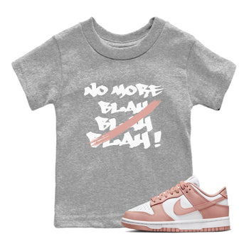 Dunk Low WMNS Rose Whisper shirt to match jordans No More Blah sneaker tees Dunk Low WMNS Rose Whisper SNRT Sneaker Release Tees Baby Toddler Heather Grey 1 T-Shirt