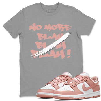 Dunk Low WMNS Rose Whisper shirt to match jordans No More Blah sneaker tees Dunk Low WMNS Rose Whisper SNRT Sneaker Release Tees Unisex Heather Grey 1 T-Shirt