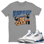 Air Jordan 3 Wizards No Pain No Gain Crew Neck Sneaker Tees Air Jordan 3 Retro Wizards Sneaker T-Shirts Size Chart