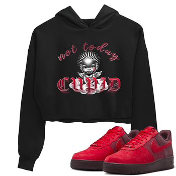 AF1 Layers Of Love shirt Valentine's Day Shirt to match jordans Not Today Cupid sneaker tees Air Force 1 Layers Of Love SNRT Sneaker Release Tees Black 1 crop length shirt