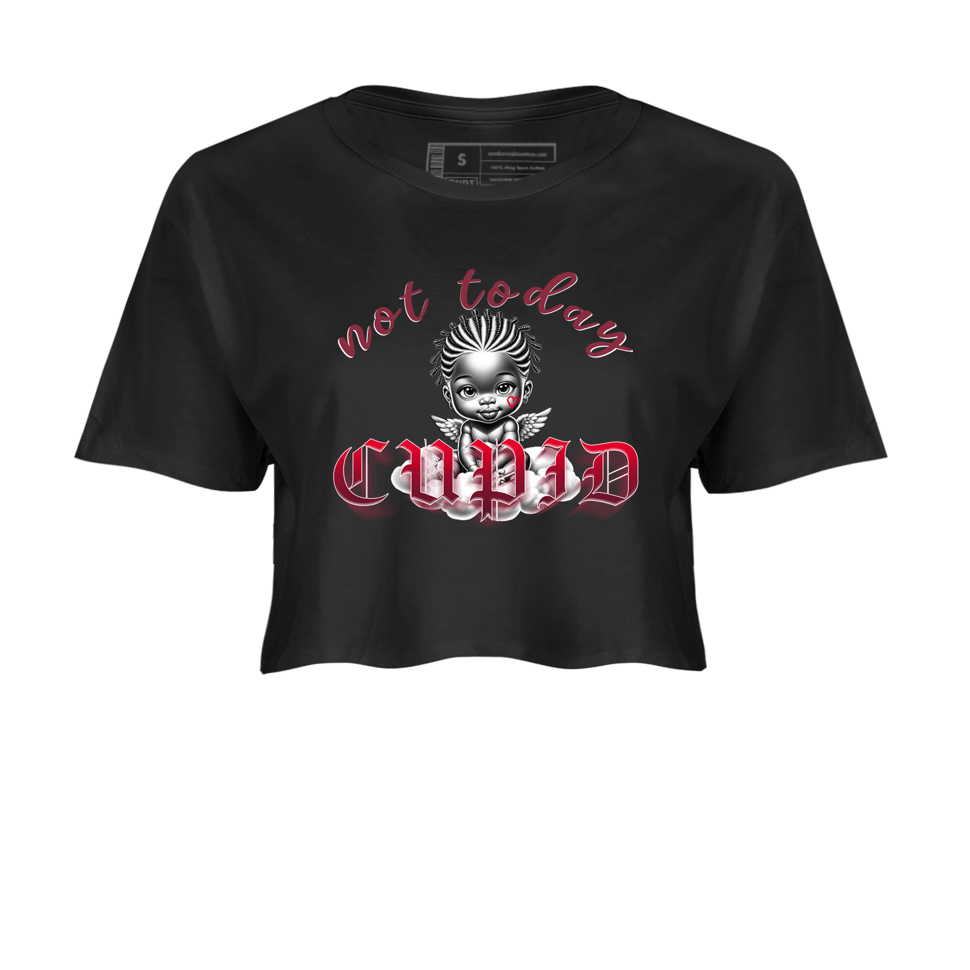 AF1 Layers Of Love shirt Valentine's Day Shirt to match jordans Not Today Cupid sneaker tees Air Force 1 Layers Of Love SNRT Sneaker Release Tees Black 2 crop length shirt