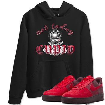 AF1 Layers Of Love shirt Valentine's Day Shirt to match jordans Not Today Cupid sneaker tees Air Force 1 Layers Of Love SNRT Sneaker Release Tees unisex cotton Black 1 crew neck shirt