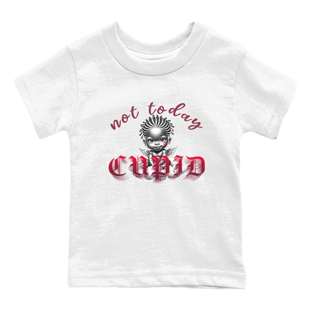 AF1 Layers Of Love shirt Valentine's Day Shirt to match jordans Not Today Cupid sneaker tees Air Force 1 Layers Of Love SNRT sneaker release tees baby toddler White 2 cotton Shirt