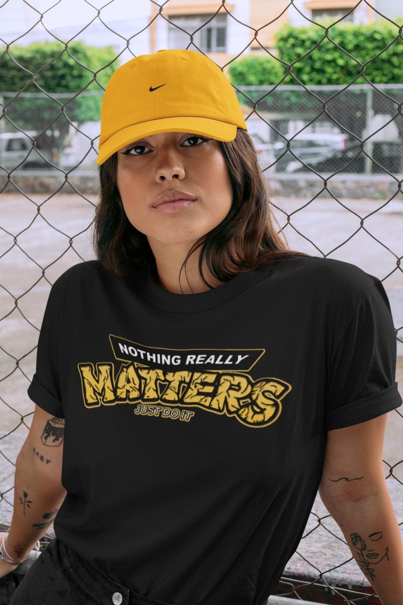Jordan 1 Pollen Sneaker Match Tees Nothing Matters Sneaker Tees Jordan 1 Pollen Sneaker Release Tees Unisex Shirts