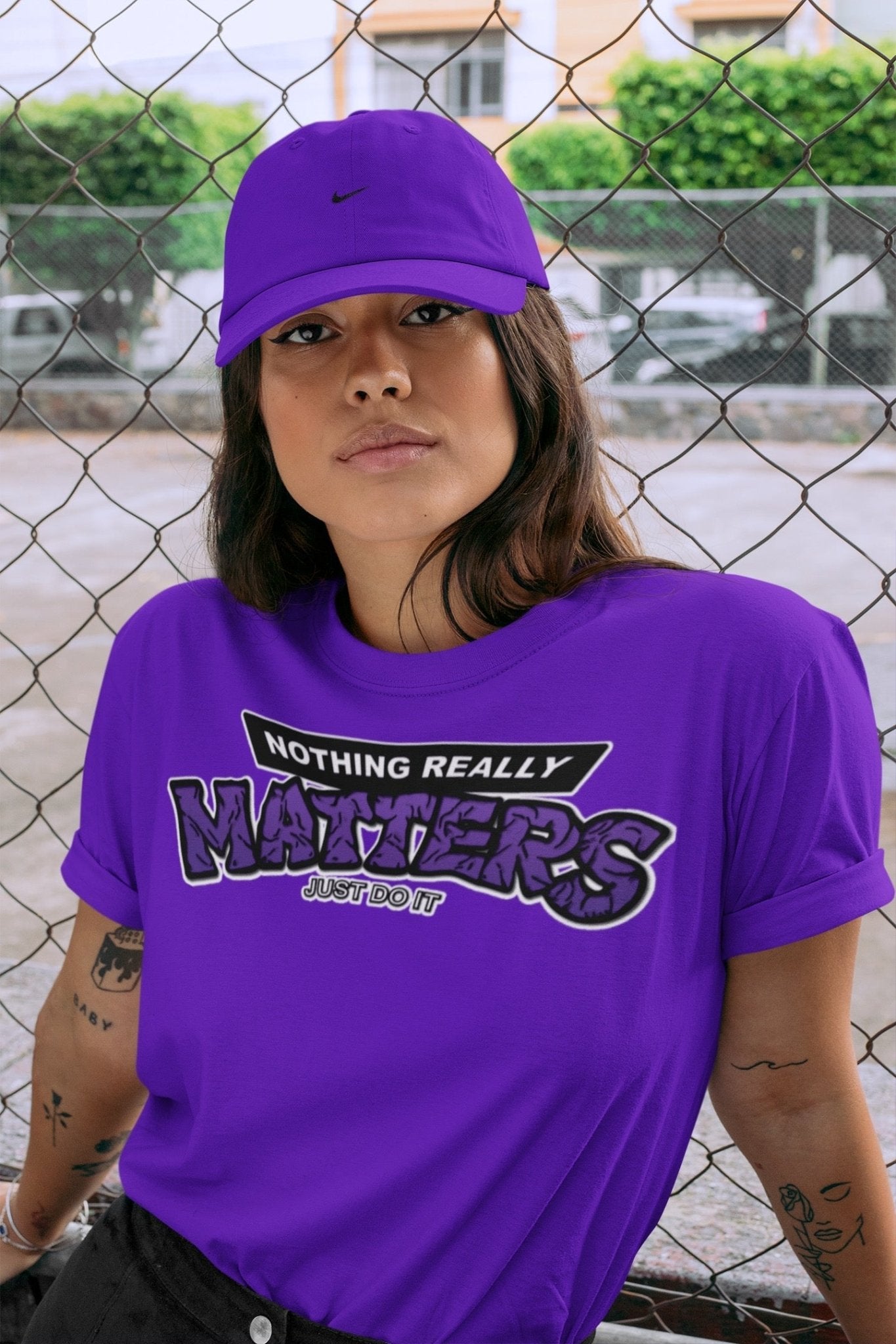 Jordan 13 Court Purple Sneaker Match Tees Nothing Matters Sneaker Tees Jordan 13 Court Purple Sneaker Release Tees Unisex Shirts