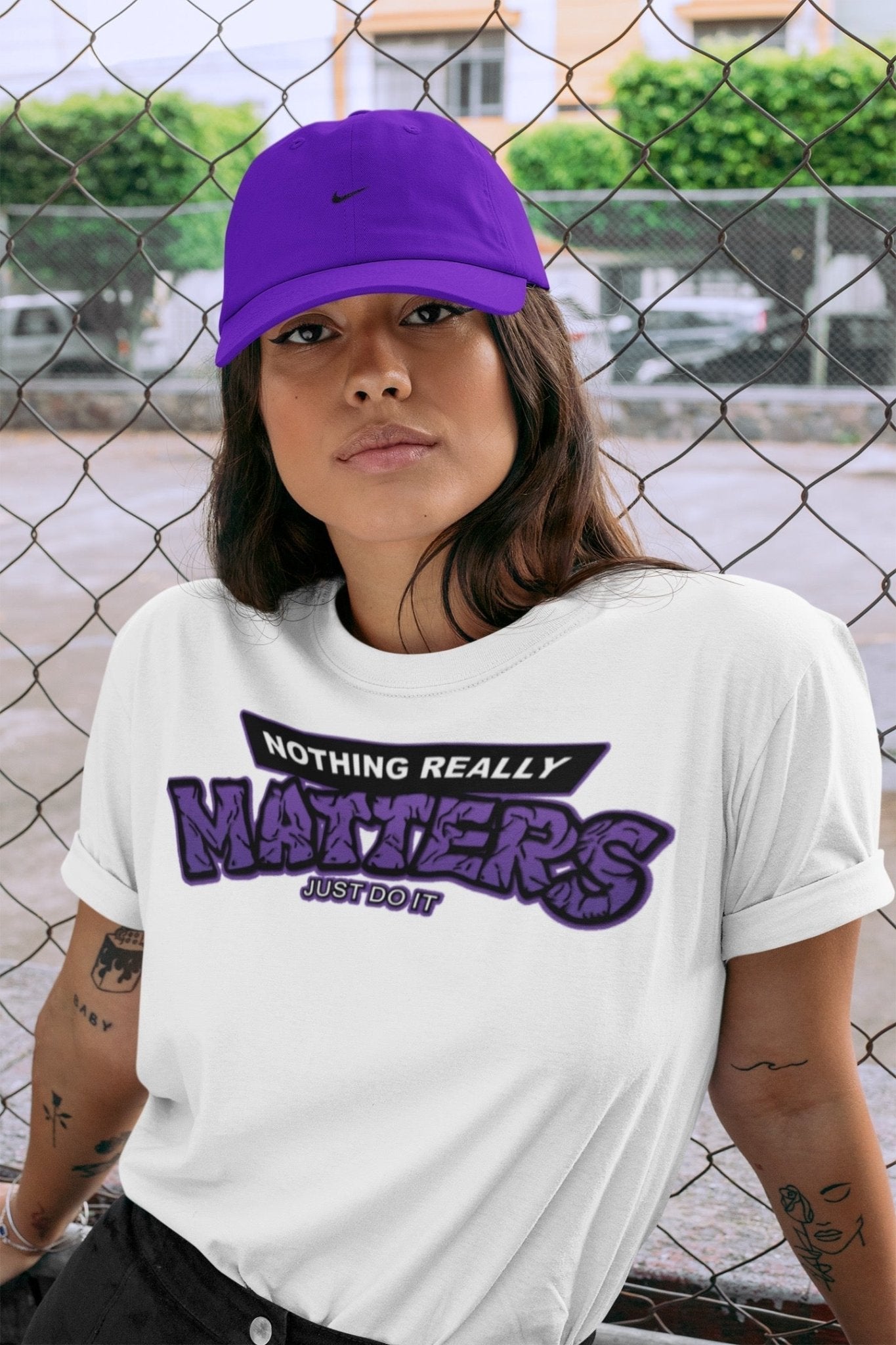 Jordan 13 Court Purple Sneaker Match Tees Nothing Matters Sneaker Tees Jordan 13 Court Purple Sneaker Release Tees Unisex Shirts