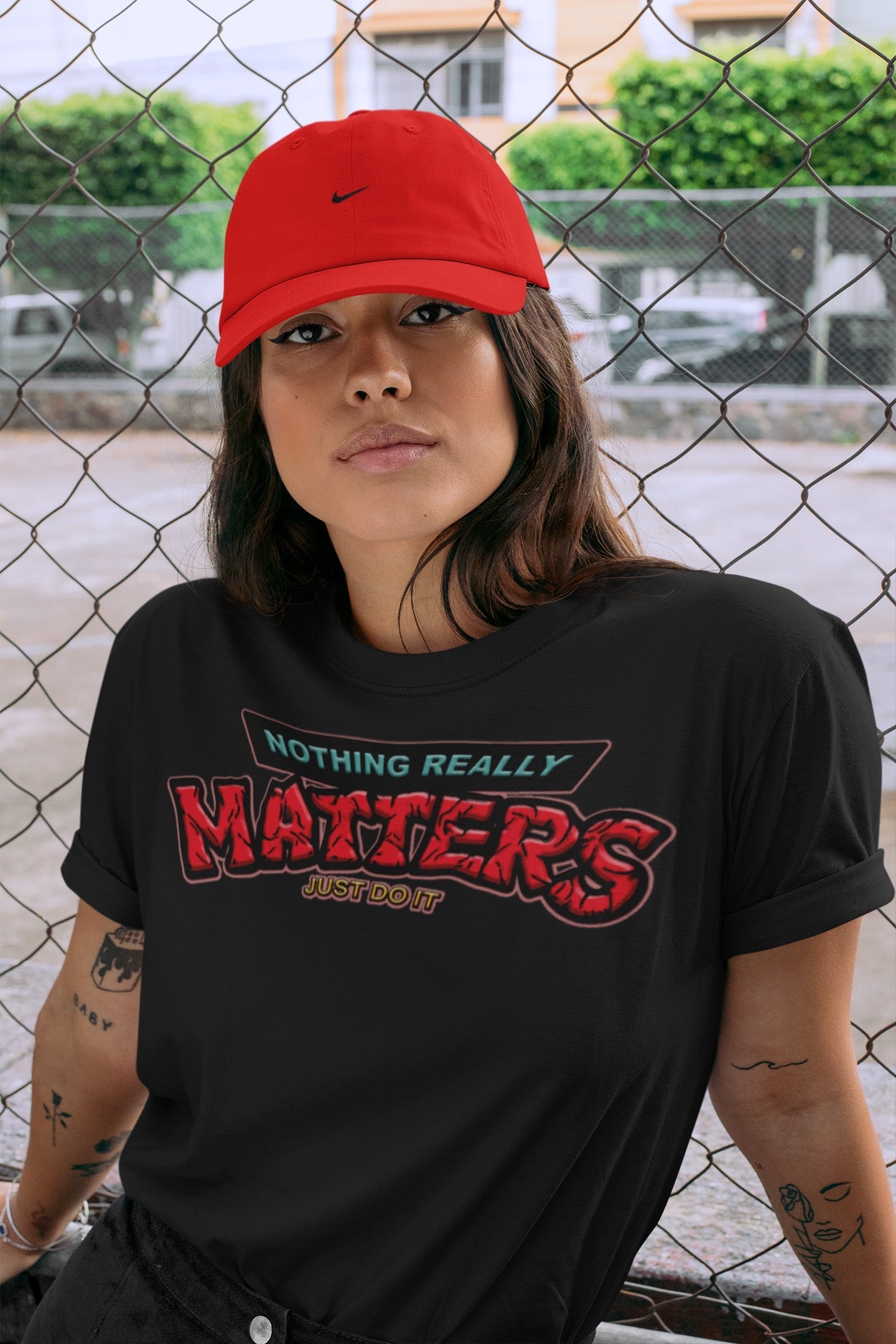 Yeezy 700 Hi-Res Red Sneaker Match Tees Nothing Matters Sneaker Tees Yeezy 700 Hi-Res Red Sneaker Release Tees Unisex Shirts
