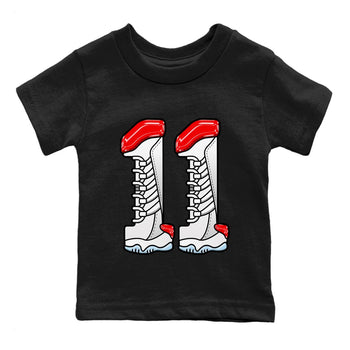 Air Jordan 11 cherry Sneaker Match Tees Number 11 Sneaker Tees Air Jordan 11 cherry Sneaker Release Tees Kids Shirts