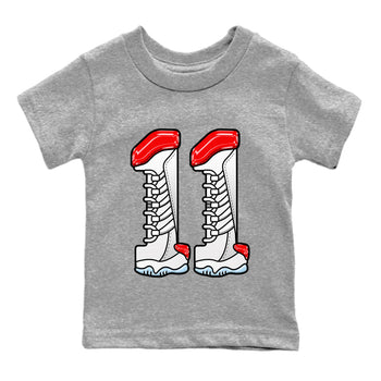Air Jordan 11 cherry Sneaker Match Tees Number 11 Sneaker Tees Air Jordan 11 cherry Sneaker Release Tees Kids Shirts