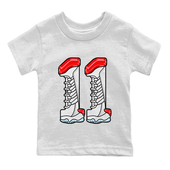 Air Jordan 11 cherry Sneaker Match Tees Number 11 Sneaker Tees Air Jordan 11 cherry Sneaker Release Tees Kids Shirts