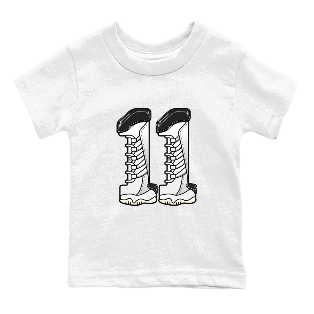 11s Gratitude shirt to match jordans Number 11 sneaker tees Air Jordan 11 Gratitude SNRT Sneaker Release Tees Baby Toddler White 2 T-Shirt