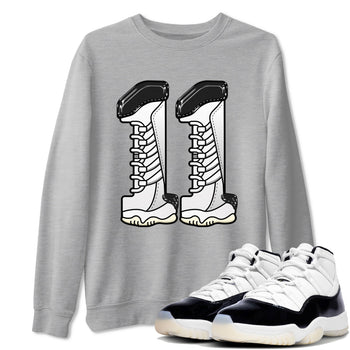 11s Gratitude shirt to match jordans Number 11 sneaker tees Air Jordan 11 Gratitude SNRT Sneaker Release Tees Unisex Heather Grey 1 T-Shirt
